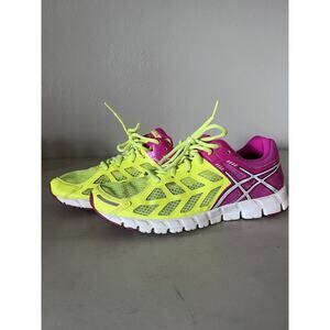 ASICS GEL-Spryte Athletic Shoes Women's 8.5 Neon Yellow Pink Running Trainers